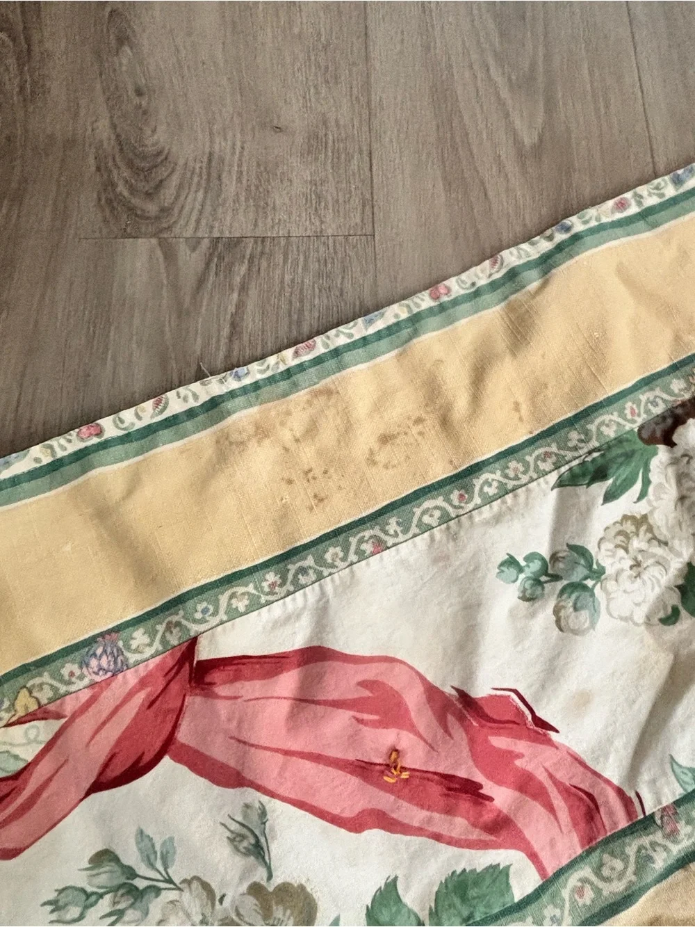 Vintage OOAK Hand Sewn Striped Thin Quilt No Batting Lightweight Shabby 60”X80”